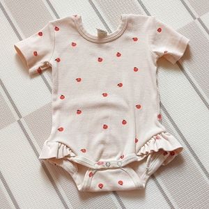 Kate Quinn Apple Ruffle Bodysuit